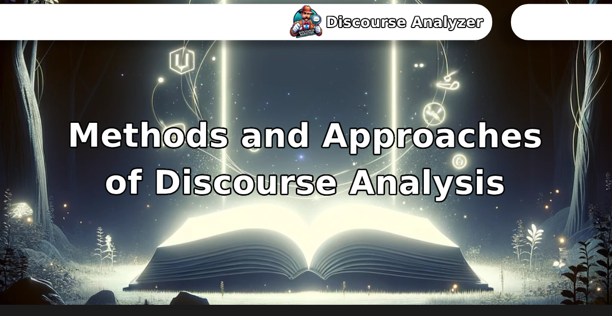 Methods and Approaches of Discourse Analysis - Discourse Analyzer