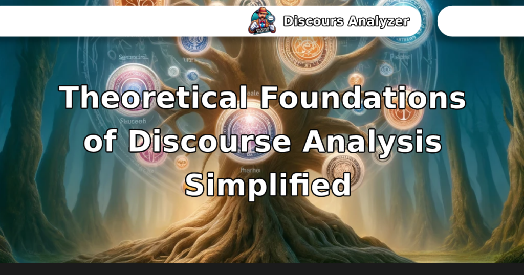 Theoretical Foundations of Discourse Analysis Simplified