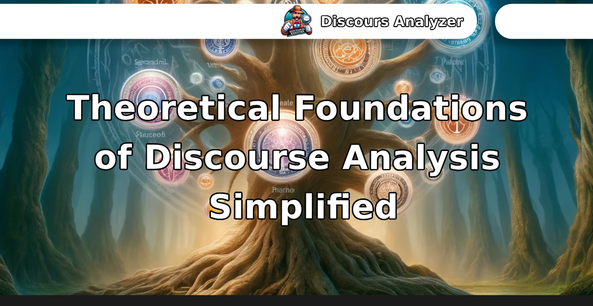 Theoretical Foundations of Discourse Analysis Simplified - Discourse Analyzer