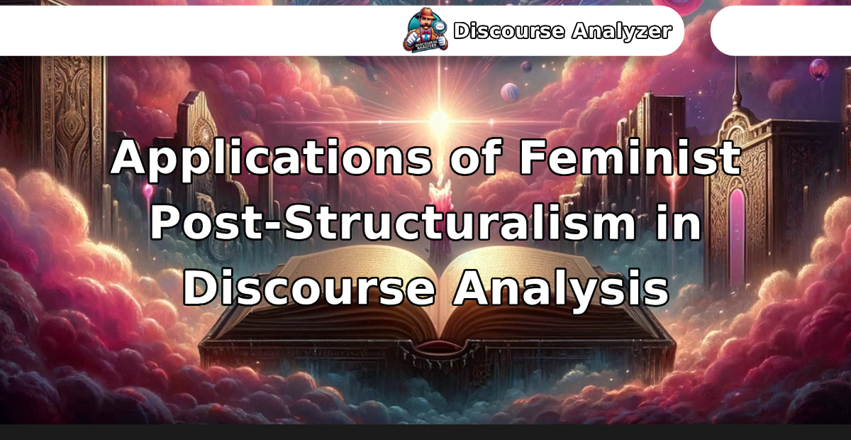 Applications of Feminist Post-Structuralism in Discourse Analysis - Discourse Analyzer