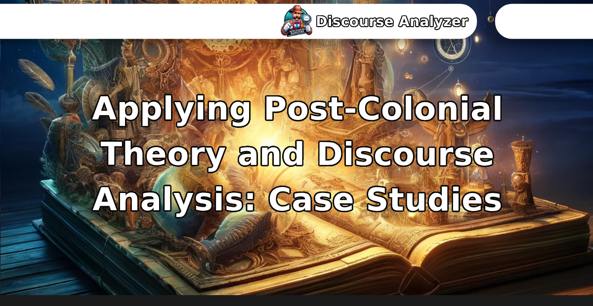 Applying Post-Colonial Theory and Discourse Analysis_ Case Studies - Discourse Analyzer