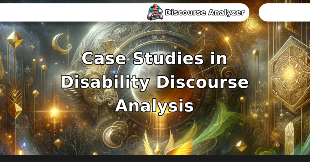 Case Studies in Disability Discourse Analysis