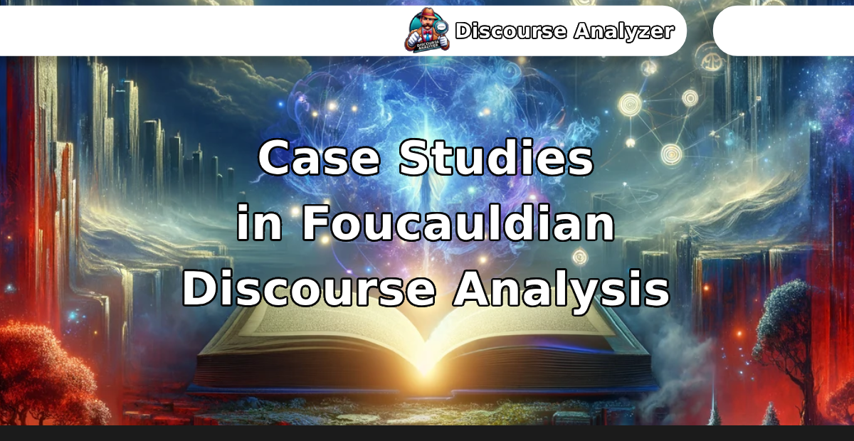 Case Studies in Foucauldian Discourse Analysis - Discourse Analyzer