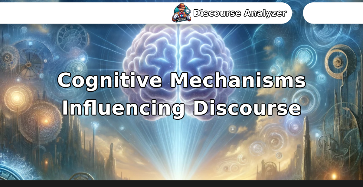 Cognitive Mechanisms Influencing Discourse - Discourse Analyzer