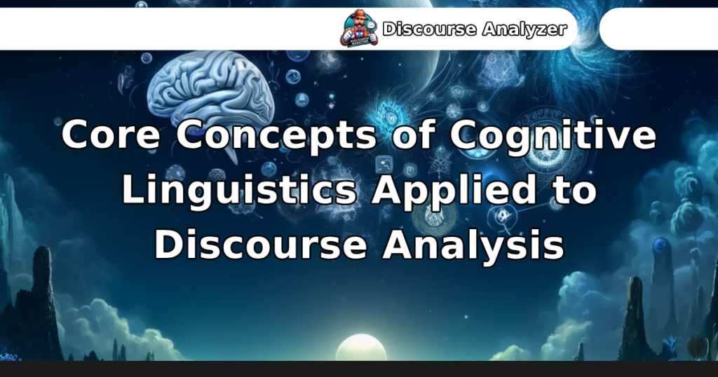 Core Concepts of Cognitive Linguistics Applied to Discourse Analysis