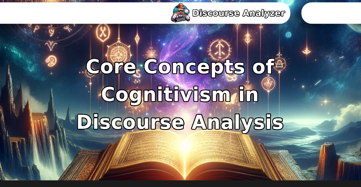 Core Concepts of Cognitivism in Discourse Analysis - Discourse Analyzer