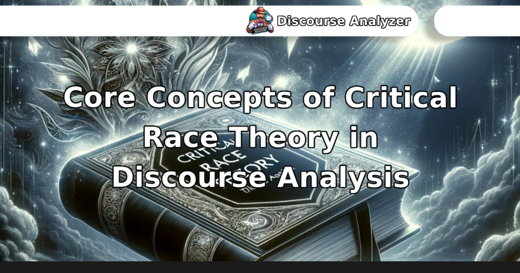 Core Concepts of Critical Race Theory in Discourse Analysis