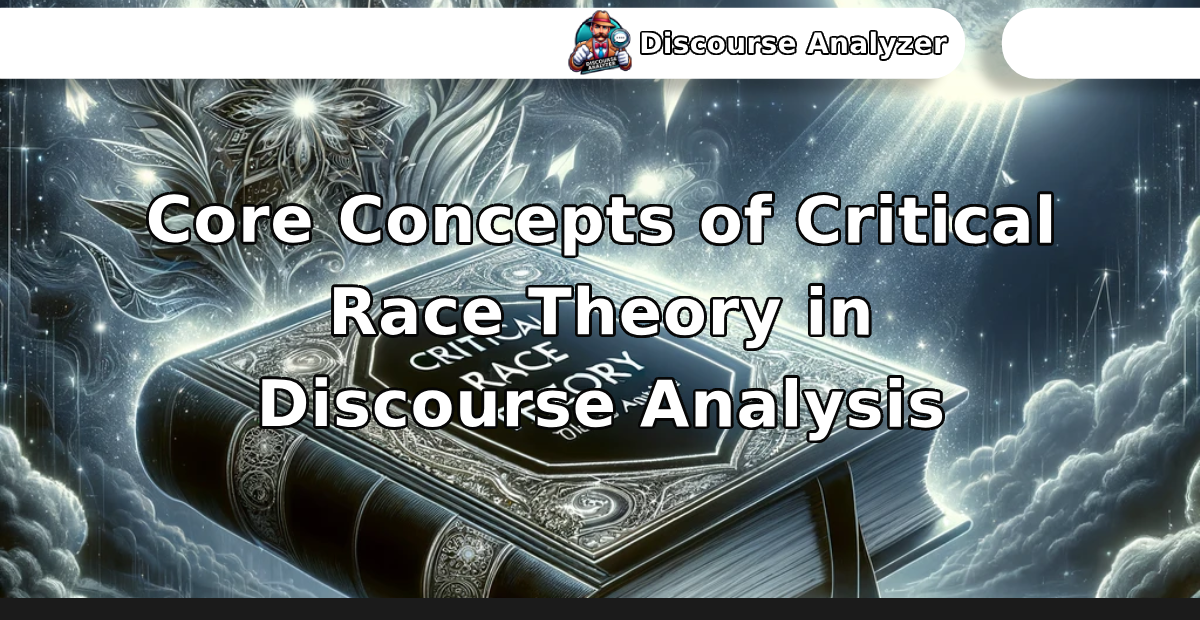 Core Concepts of Critical Race Theory in Discourse Analysis - Discourse Analyzer