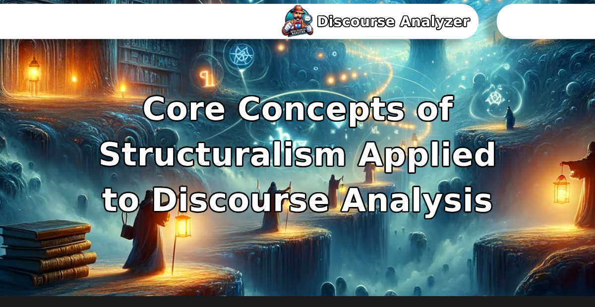 Core Concepts of Structuralism Applied to Discourse Analysis - Discourse Analyzer AI Toolkit