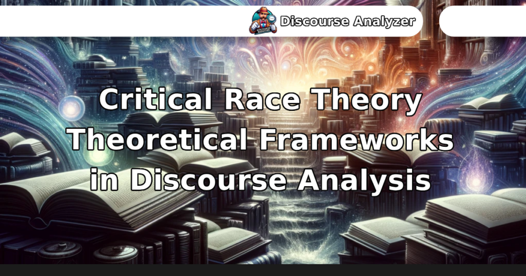 Critical Race Theory Theoretical Frameworks in Discourse Analysis