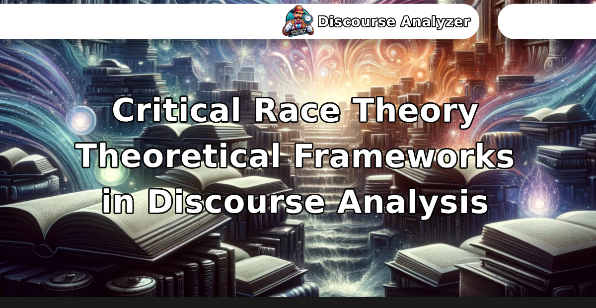 Critical Race Theory Theoretical Frameworks in Discourse Analysis - Discourse Analyzer