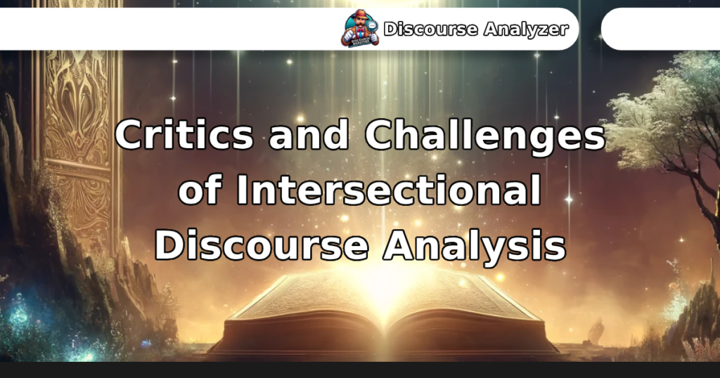 Critics and Challenges of Intersectional Discourse Analysis