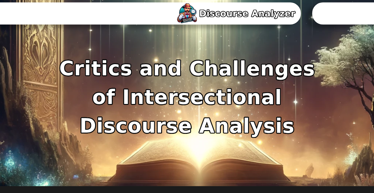 Critics and Challenges of Intersectional Discourse Analysis - Discourse Analyzer