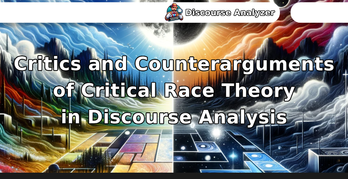 Critics and Counterarguments of Critical Race Theory in Discourse Analysis - Discourse Analyzer