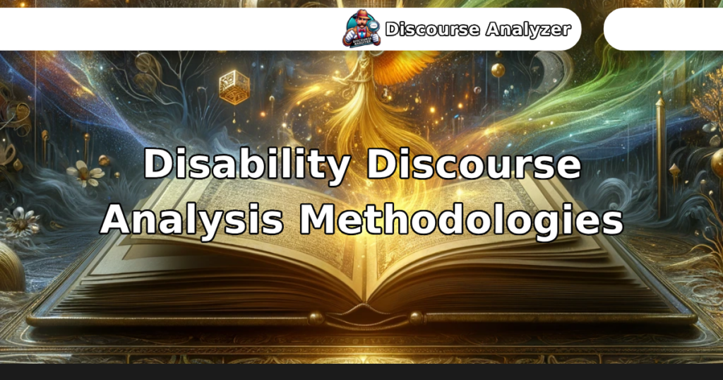 Disability Discourse Analysis Methodologies