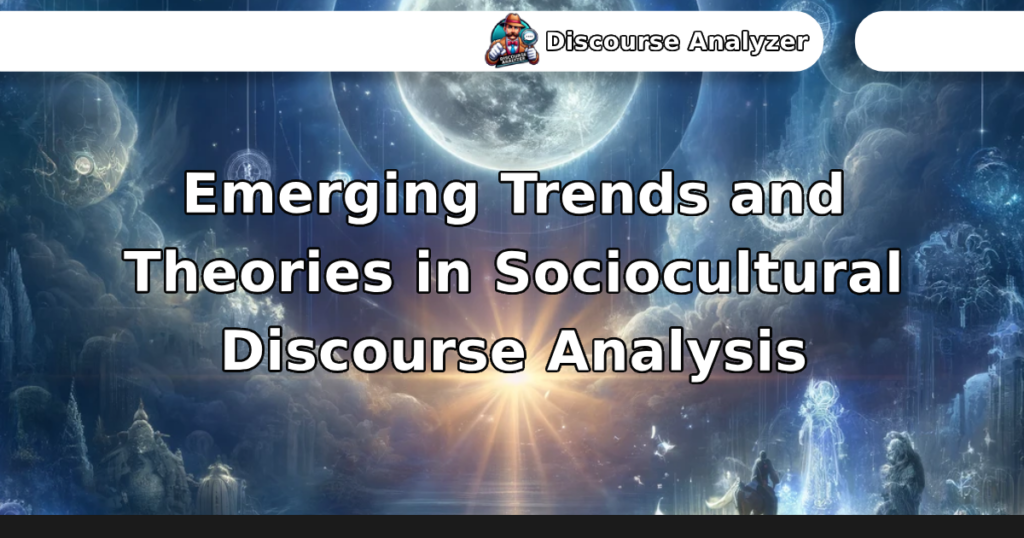 Emerging Trends and Theories in Sociocultural Discourse Analysis