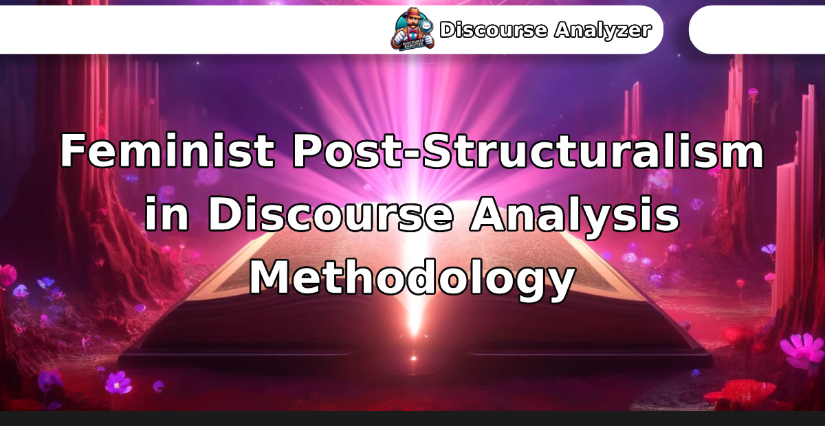 Feminist Post-Structuralism in Discourse Analysis Methodology - Discourse Analyzer