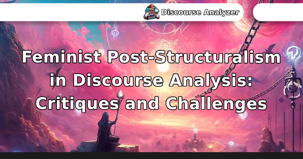 Feminist Post-Structuralism in Discourse Analysis: Critiques and Challenges