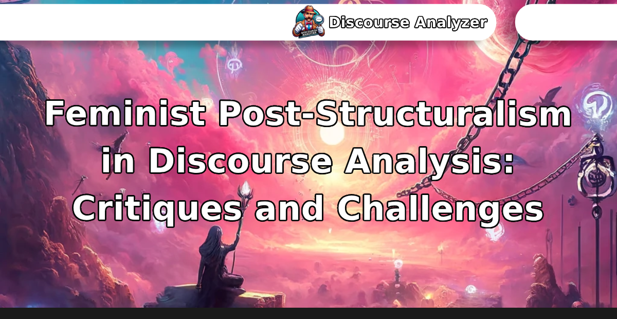 Feminist Post-Structuralism in Discourse Analysis_ Critiques and Challenges - Discourse Analyzer