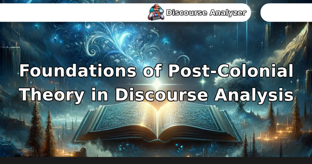 Foundations of Post-Colonial Theory in Discourse Analysis