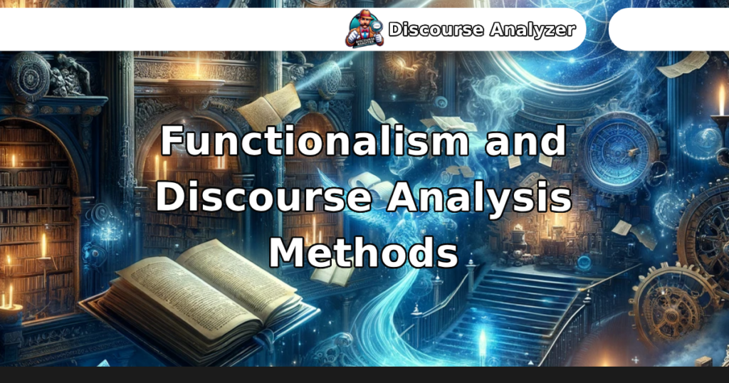 Functionalism and Discourse Analysis Methods