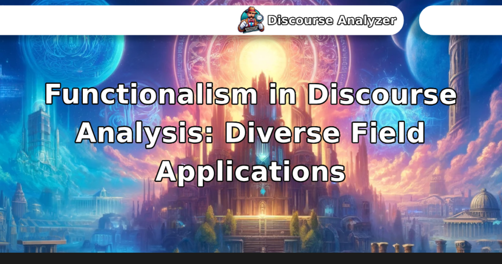 Functionalism in Discourse Analysis: Diverse Field Applications