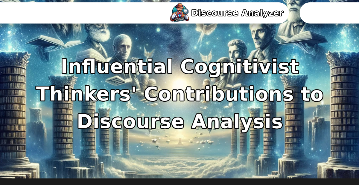 Influential Cognitivist Thinkers' Contributions to Discourse Analysis - Discourse Analyzer