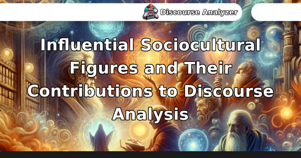 Influential Sociocultural Figures and Their Contributions to Discourse Analysis