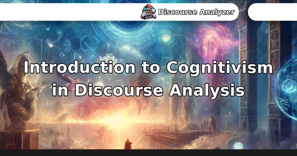 Introduction to Cognitivism in Discourse Analysis