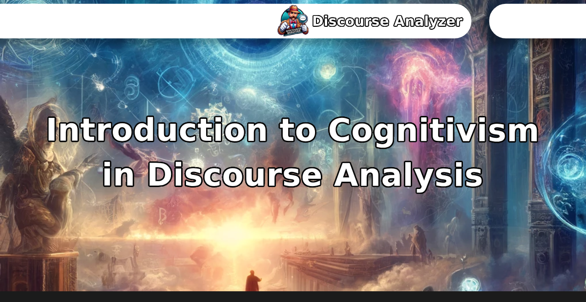 Introduction to Cognitivism in Discourse Analysis - Discourse Analyzer AI Toolkit