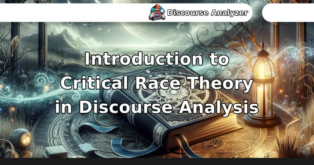 Introduction to Critical Race Theory in Discourse Analysis