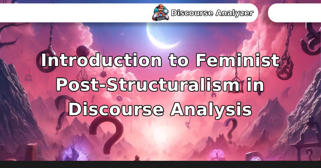 Introduction to Feminist Post-Structuralism in Discourse Analysis