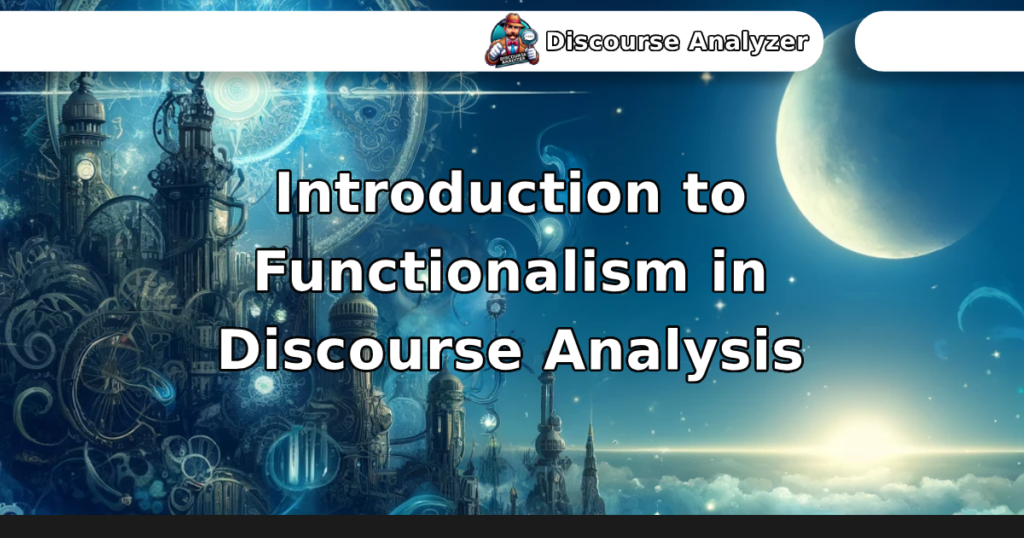 Introduction to Functionalism in Discourse Analysis