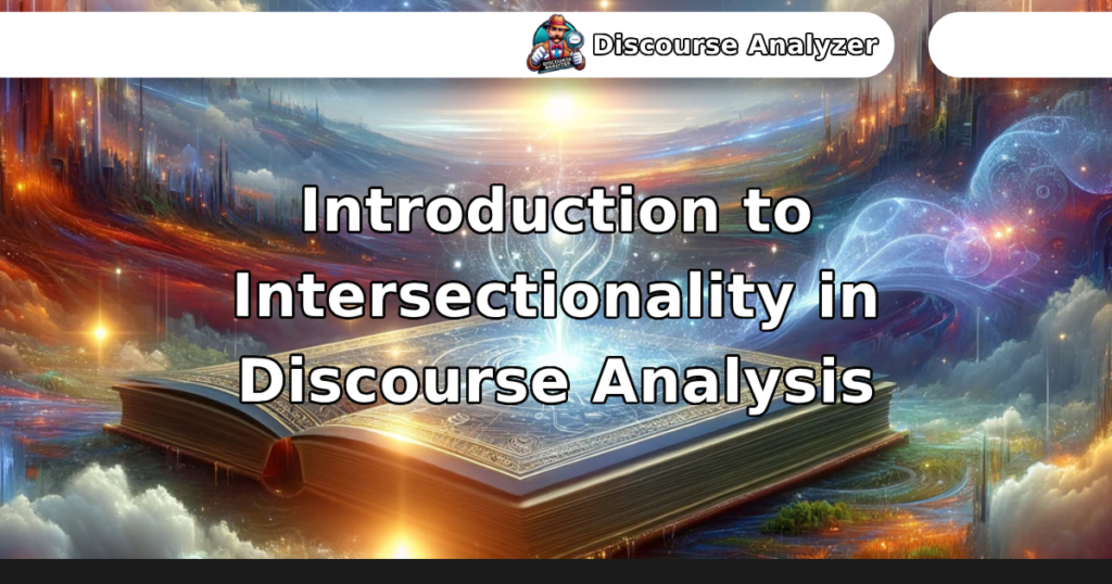 Introduction to Intersectionality in Discourse Analysis