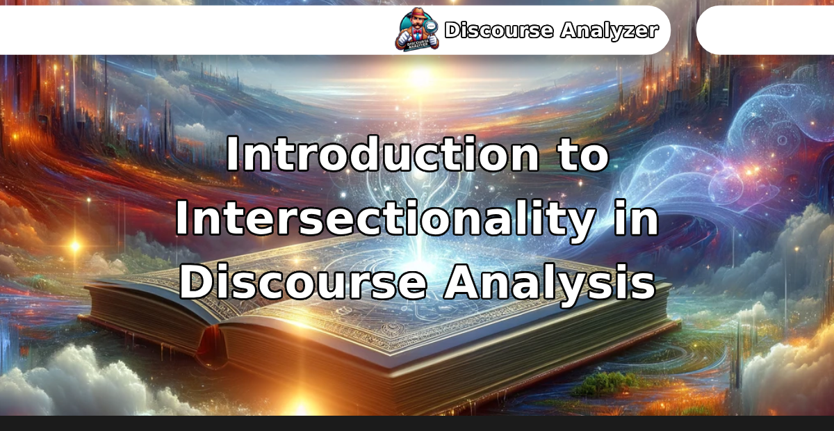 Introduction to Intersectionality in Discourse Analysis - Discourse Analyzer AI Toolkit