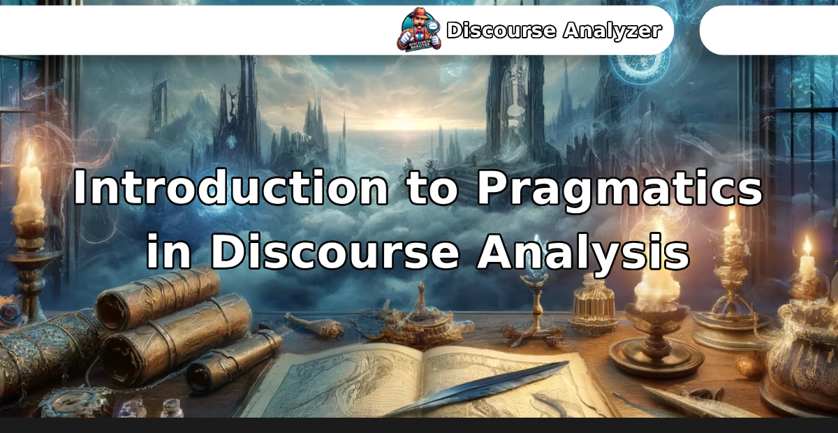 Introduction to Pragmatics in Discourse Analysis - Discourse Analyzer