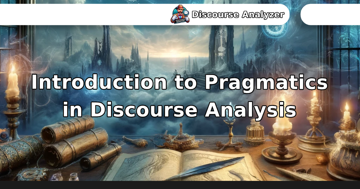 Introduction to Pragmatics in Discourse Analysis [Interactive Article ...