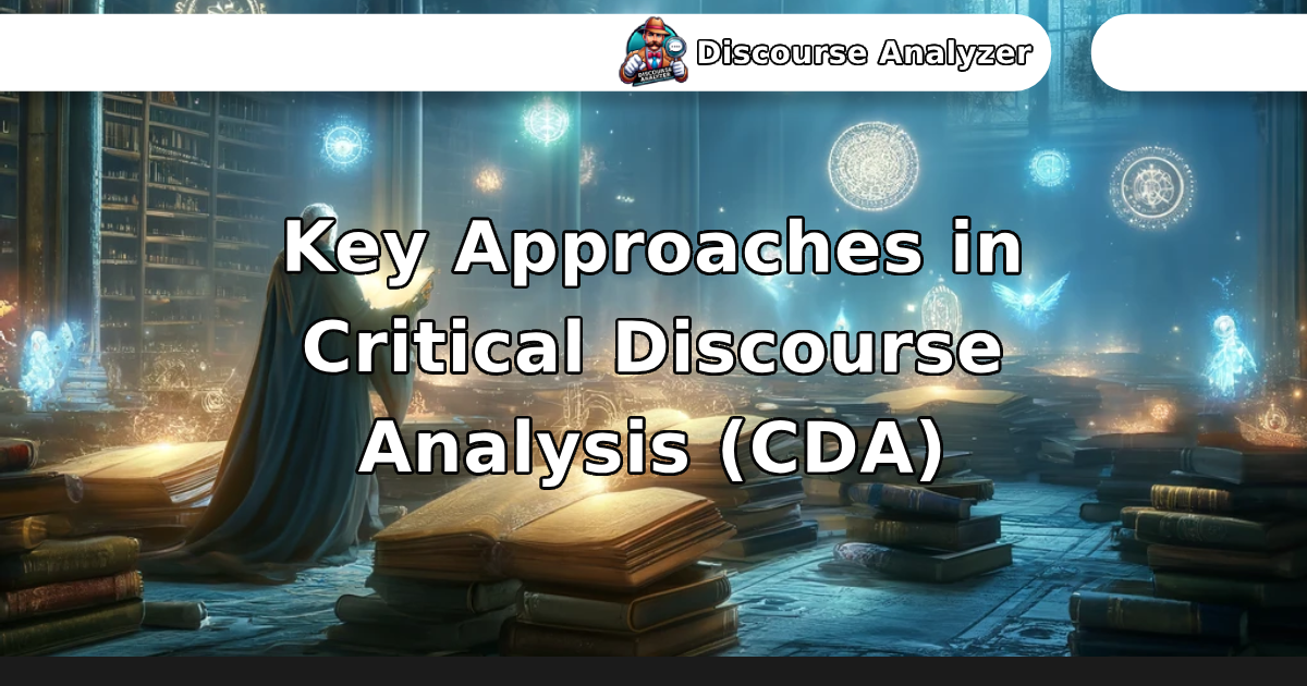 Key Approaches in Critical Discourse Analysis (CDA) [Interactive ...