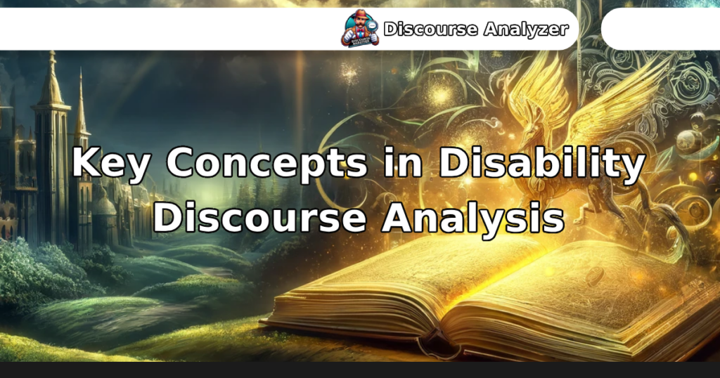 Key Concepts in Disability Discourse Analysis