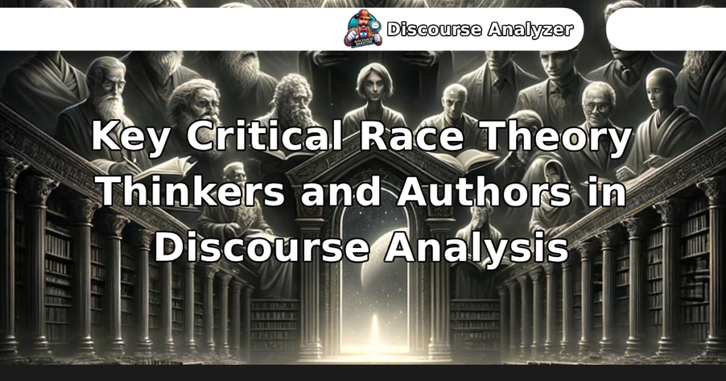 Key Critical Race Theory Thinkers and Authors in Discourse Analysis