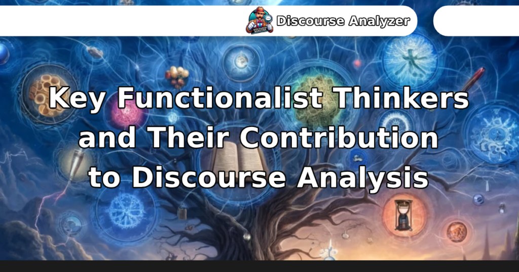 Key Functionalist Thinkers and Their Contribution to Discourse Analysis