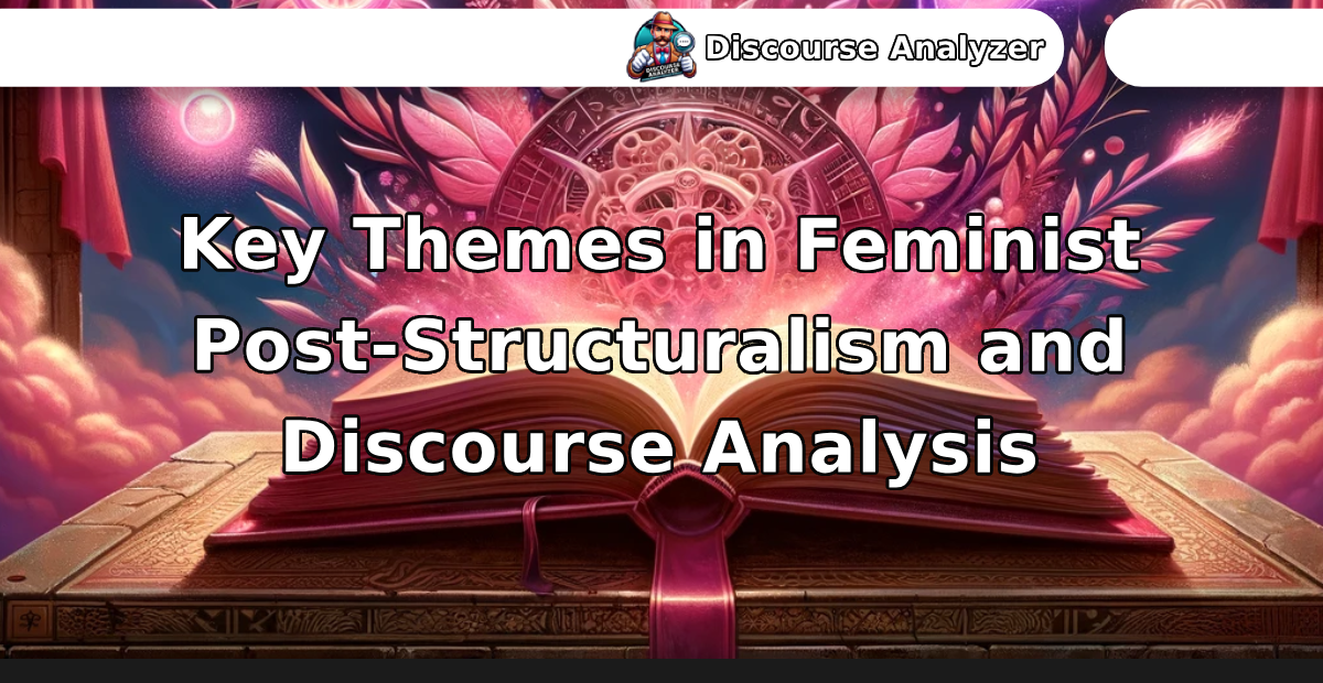 Key Themes in Feminist Post-Structuralism and Discourse Analysis - Discourse Analyzer