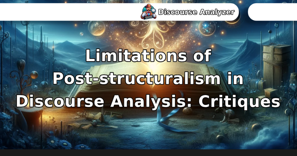 Limitations of Post-structuralism in Discourse Analysis: Critiques