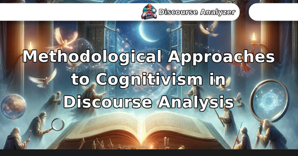 Methodological Approaches to Cognitivism in Discourse Analysis