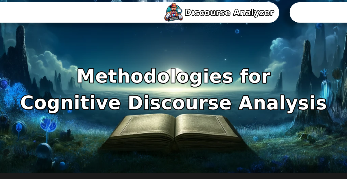 Methodologies for Cognitive Discourse Analysis - Discourse Analyzer