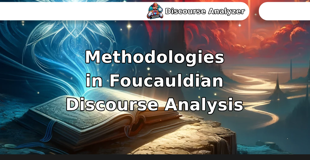 Methodologies in Foucauldian Discourse Analysis - Discourse Analyzer