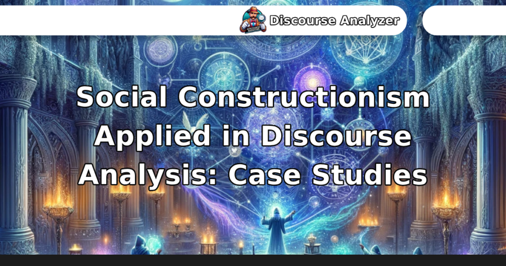 Social Constructionism Applied in Discourse Analysis: Case Studies