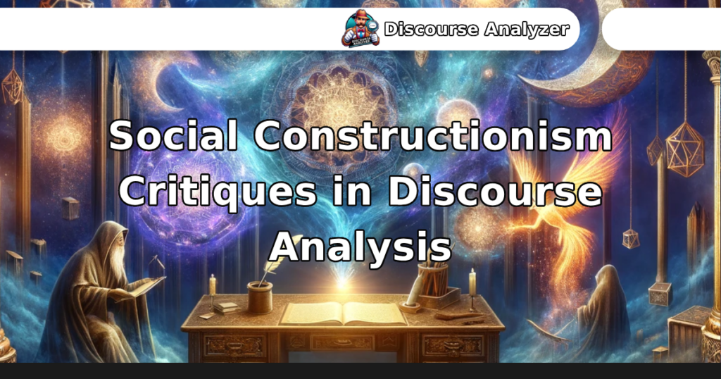 Social Constructionism Critiques in Discourse Analysis