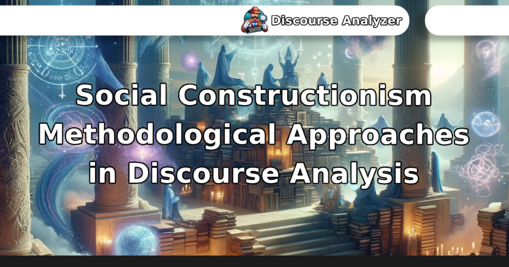 Social Constructionism Methodological Approaches in Discourse Analysis