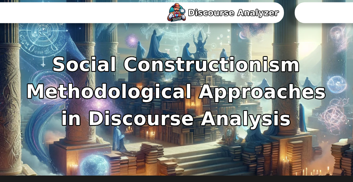 Social Constructionism Methodological Approaches in Discourse Analysis - Discourse Analyzer